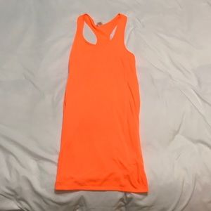 Long orange tank top